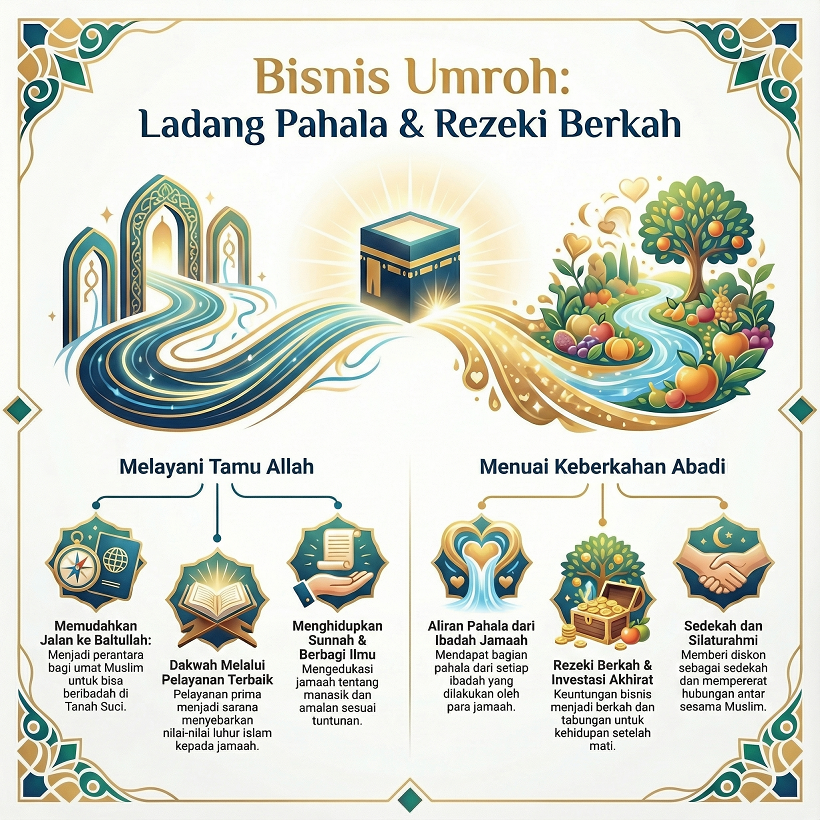 Bisnis yang Mengalirkan Pahala: Travel Umroh sebagai Ladang Amal