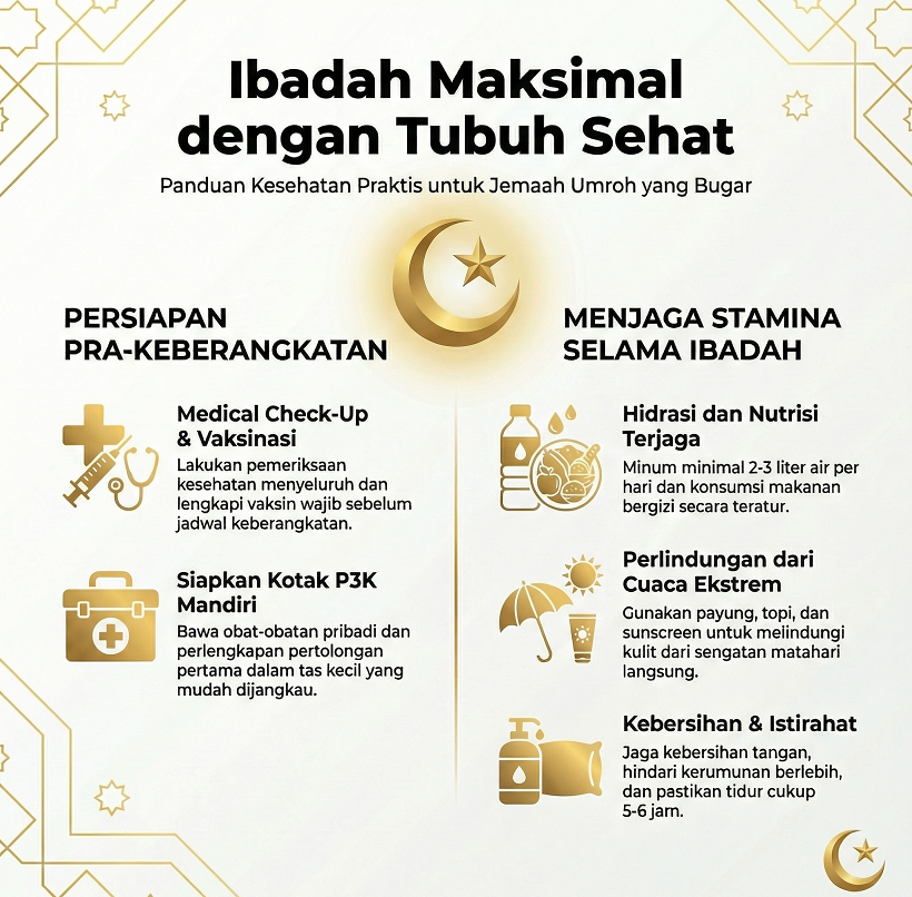 Tips Menjaga Kesehatan Selama Umroh: Sehat Fisik, Khusyuk Spiritual