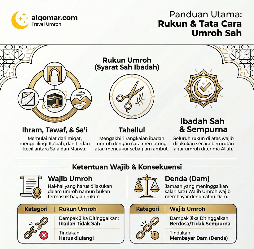 Rukun dan Wajib Umroh yang Harus Dipahami Sebelum Berangkat ke Tanah Suci