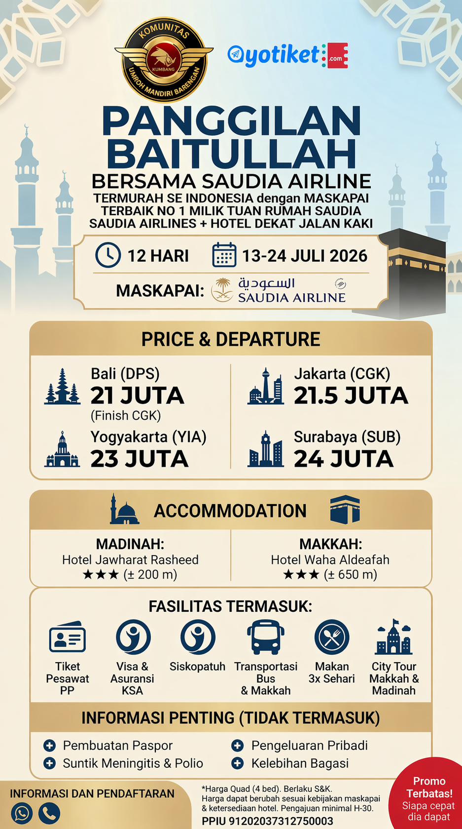 Umroh New Season 2026 - 12 Hari